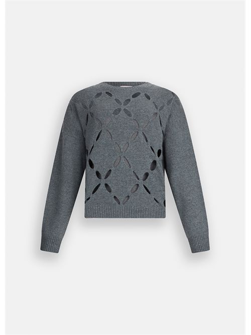 Maglia 100% lana con cut-out LIU JO | MF5039MS009/02050